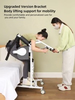 Appareil de transfert verticalisé sur roues, aide au levage de patient portable, dispositif de transfert lit-chaaise pour l'entraînement à la marche