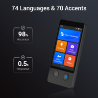Dispositif de traduction vocale intelligent AI W12, machine de traduction linguistique avec prise en charge en temps réel de 144 langues pour les entreprises