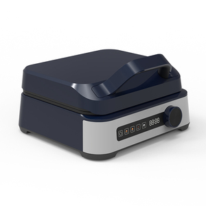 Gaufrier carré numérique 1600W les mieux notés Machine à gaufres électrique noire Vente en gros Gaufrier <span class=keywords><strong>belge</strong></span> néerlandais français - Product Image 1