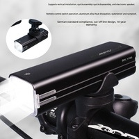 Luz para Bicicleta de Montaña, Recargable por USB, 1000-1500 Lúmenes, Faro Delantero para Bicicleta, Carcasa de Aluminio, Resistente al Agua IPX5, para Paseos Nocturnos