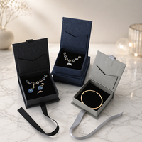 Boîte en carton de luxe légère avec fermeture magnétique, boîte à rabat magnétique, emballage cadeau pour bracelets et bijoux, pour colliers et bracelets