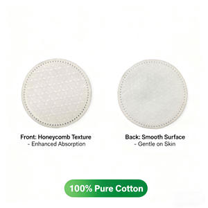 Pack économique, vente chaude, <span class=keywords><strong>coton</strong></span> rond naturel 100% biologique hypoallergénique écologique pour le démaquillage, 80*2 pour le visage - Product Image 4