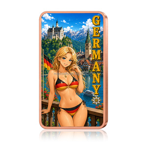 Lingote <span class=keywords><strong>de</strong></span> Cobre Puro 999 <span class=keywords><strong>de</strong></span> 1oz al por Mayor, Waifu Bikini Goddess USA Japan France Brazil World Beauty, Barra <span class=keywords><strong>de</strong></span> Recuerdo - Product Image 5