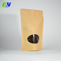 Sac en papier kraft recyclable de qualité alimentaire pour l'emballage de café en grains, de noix, de thé et de céréales pour le petit-déjeuner