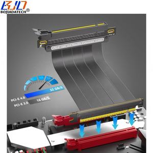 180 degrés PCI-E 4.0 16X à PCIe X16 carte graphique GPU Riser câble d'extension 20CM pour RTX3090ti <span class=keywords><strong>RTX4090ti</strong></span> RX6900XT RX6800XT - Product Image 5