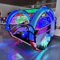 Wobeiqi Voiture électrique lumineuse à rotation à 360 degrés pour deux joueurs, modèle 12S Plant Happy Leba, pour parc d'attractions