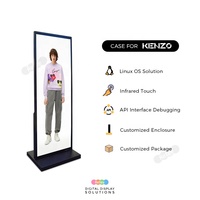 Tótem Digital Vertical de Pie con Pantalla LCD Táctil Android de 70 Pulgadas y 4K para Publicidad en Centros Comerciales