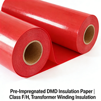 Papier d'isolation pour transformateur de classe F préimprégné DMD, matériaux d'isolation à haute résistance à la traction pour transformateur de type sec