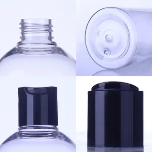 Bouchon de presse bouteille en plastique PET bouteille ronde transparente transparente 1OZ 2OZ 3OZ 4OZ 5OZ 6OZ 7OZ 8OZ 10OZ 16OZ 22OZ 25OZ 30OZ 35OZ