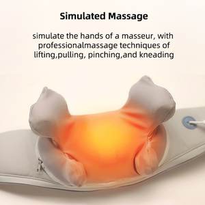 Chal infrarrojo recargable para masaje de cuello, masajeador eléctrico de cuello y hombros para amasar Shiatsu profundo - Product Image 4