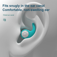 Isolation phonique réduction du bruit bouchons d'oreille défenseurs d'oreille étanche trois couches muet silicone bouchon d'oreille avec filtre