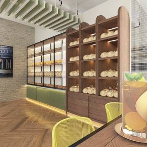 Diseño Interior Personalizado para Panadería Nórdica, Diseño Moderno para Pastelería, Mobiliario de Exhibición en Madera, Vidrio y Metal, Solución Llave en Mano - Product Image 4