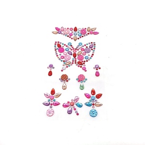 <span class=keywords><strong>Assortiment</strong></span> de tailles autocollantes Bling Rhinestone Craft Jewels Gem Diamond Sticker Colorful Différents modèles pour les décorations de fête - Product Image 6