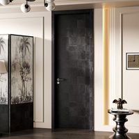 Porte en bois finition placage bois naturel, de bonne qualité, design moderne et simple, porte intérieure pour maisons