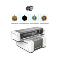 Nouvelle imprimante UV à plat semi-automatique à petit format avec positionnement par vision, prix usine, HC-7151, encre UV, 1200 dpi, impression sur bois et métal