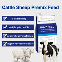 MUKE 4% Pakan Premix Sapi Sapi Rusa Kambing Bubuk Penambah Berat Badan Penggemuk Vitamin Suplemen Pakan Mineral Asam