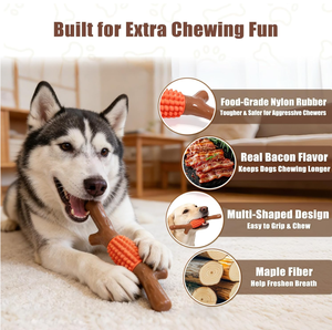 Juguete Masticable Interactivo y Duradero para Perros, con Juguetes para Limpiar los Dientes - Product Image 6