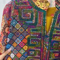 Robe musulmane pour femmes, robe brodée à manches chauve-souris, vêtements islamiques, abaya, jalabiya, robe intérieure, robe de soirée, robe de banquet