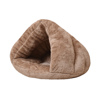 Meilleures ventes d'accessoires pour animaux de compagnie : Niche pour chat épaissie, chaude et confortable, type pantoufle et lit-caverne pour bureau