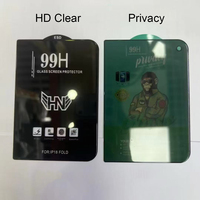 Protection d'écran en verre trempé anti-espionnage, anti-statique, couverture intégrale 0,4 mm, pour iPhone 18 Duo
