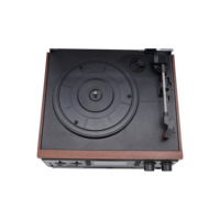Lecteur de disques vinyles tout-en-un sans fil BT double CD, gramophones anciens à vendre