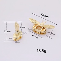 Plaque de base en alliage Bee Lock avec vis pour accessoires de sac à dos-Loquets de sac faits à la main avec mécanismes de verrouillage