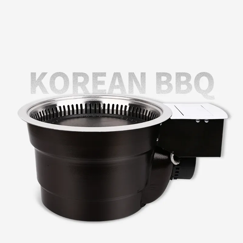 Grosir meja panggangan bbq Restoran korea dengan pemanggang bbq ventilasi