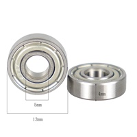 Roulement à billes miniature à gorge profonde en acier inoxydable 695zz 5x13x4mm haute précision pour imprimantes 3D, petits moteurs, robotique, voitures RC