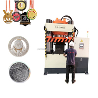 Presse à poinçonner hydraulique à quatre colonnes et trois poutres, commande CNC servo PLC, machine à poinçonner les pièces d'or, d'argent et de cuivre, haute performance
