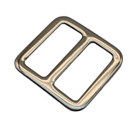 Vente directe d'usine 19mm Boucles carrées moulées sous pression à trois curseurs et boucles de bandoulière-Accessoires pour sacs et vêtements
