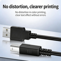 Câble d'imprimante USB 2.0 noir de haute qualité 1m 1,5m 2m nickelé Type A mâle vers Type B mâle
