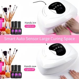 เครื่องอบเล็บ SUNX18Max ขนาดใหญ่ ราคาประหยัด แห้งเร็ว ระดับมืออาชีพ 320W หลอด UV สำหรับเล็บ - Product Image 4