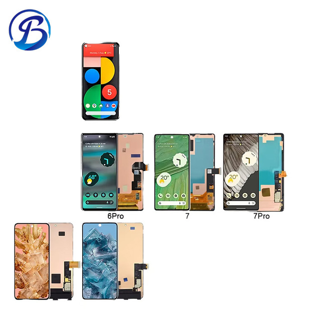 Replacement OLED LCD Display with Frame for Google Pixel 6 7 8 Pro Mobile Phone Screen Discount Wholesale Smartphone Screens