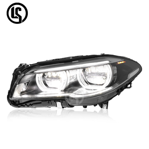 อุปกรณ์ตกแต่งรถยนต์ ไฟหน้า LED 12V 6000K ABS รุ่นใหม่ สำหรับรถยนต์ซีรีส์ 5 ปี 2011-2017 พร้อมไฟเลี้ยวแบบอัพเกรด สีเหลืองและสีขาว DRL LED Technol - Product Image 2