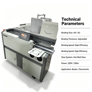 Machine de <span class=keywords><strong>reliure</strong></span> parfaite informatisée d'<span class=keywords><strong>occasion</strong></span> Delta Schneider haute vitesse 180m/min, à colle chaude/froide, pour cahiers - Product Image 1
