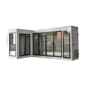 冷蔵設備クールルーム部品クールルームディスプレイ用ガラスドア冷凍庫飲料クーラースーパーマーケット機器