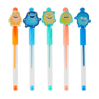 Offistar Marque Privée – Lot de 6 Marqueurs Plastiques Mini Mignons Fluorescents pour Enfants – Promotion Spéciale – Stylos Surligneurs