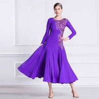 M-1802 Femmes norme internationale robe de danse de salon haut de gamme longue danse pratique robes filles à vendre