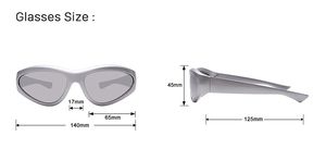 UV400レンズの周りにY2Kパンクスタイルラップ高級フルフレームスポーツ安全サングラス女性用 - Product Image 4