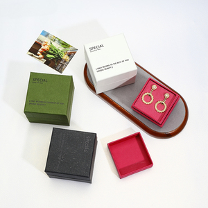 Cajas de Papel de Lujo con Diseño de Logotipo Personalizado OEM, Caja de Regalo de Cartón con Base y Tapa para Joyería - Product Image 2