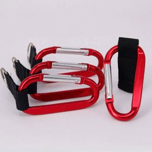 Custom LOGO Durable Polyester Woven Strap Aluminum Carabiner Keychain Clip With <b>Key</b> <b>Ring</b> - Product Image 6