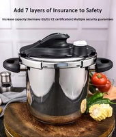 Autocuiseur en acier inoxydable avec poignée en bakélite, fabricant professionnel de cuisine à Induction