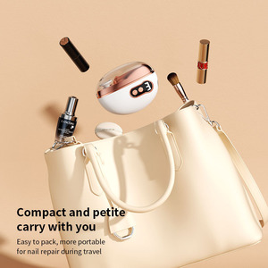 เครื่องเจียรเล็บไฟฟ้า X20 แบบพกพา ชาร์จไฟได้ สำหรับใช้ในบ้าน ตะไบเล็บอเนกประสงค์ พร้อมชาร์จผ่าน USB สีขาว เทา ชมพู ส้ม - Product Image 1