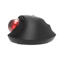 Ratón óptico con bola de seguimiento inalámbrico USB, personalizable con logotipo, OMR990, recargable, ergonómico con control