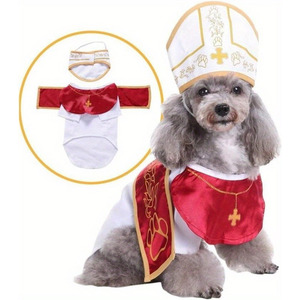 हॉट सेलिंग हेलोलीन कुत्ते की पोशाक मज़ेदार पोप कॉस्प्ले पोशाक के लिए छुट्टी पार्टी कुत्ते के कपड़े - Product Image 3