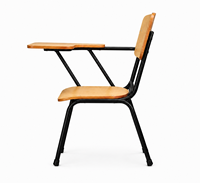 Fauteuil d'étudiant avec tablette d'écriture, chaise de cours pour lycée, chaise de conférence pour salle de classe, mobilier scolaire pour université