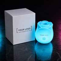 Vibrateur Rose Lumineux en Gros, Stimulateur Clitoridien Magnétique USB, Jouets Sexuels Lumineux pour Femmes