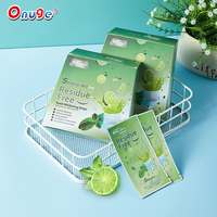 Ongue Top Premium avanzado blanqueamiento dental diente blanco 5d 100% sin residuos sabor a Lima tiras de gel para blanquear los dientes