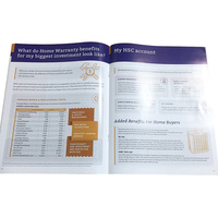 Brochure pliée en trois avec logo personnalisé OEM, en papier d'art, pour la publicité et l'affichage sur carton et carton ondulé, impression possible.