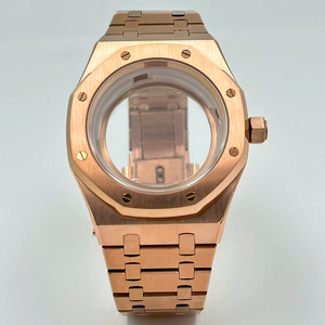 ตัวเรือนนาฬิกาข้อมือผู้ชายแบบกันน้ำ ขนาด 42 มม. ทำจากสแตนเลสสตีล กระจกแซฟไฟร์ พร้อมสายนาฬิกา ใช้กลไก NH35  รับผลิตแบบ ODM OEM  ลายต้นโอ๊ค - Product Image 2